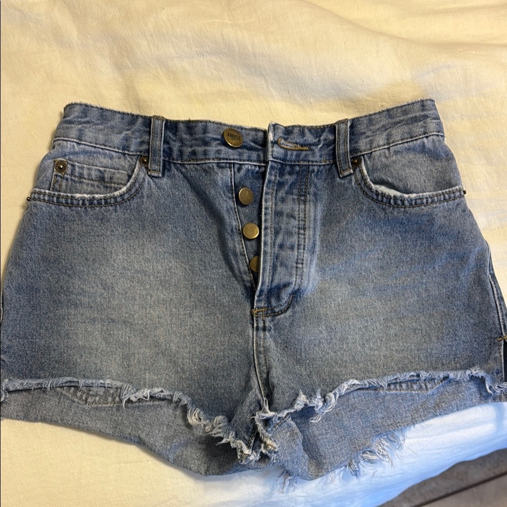 Amuse Society Denim High-Waisted Women Shorts